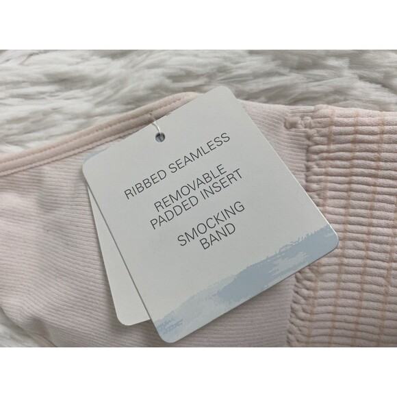 Tranquil & True Bralette Sport Bra Women Size M Peach Wire Free Women Youth - Picture 9 of 11